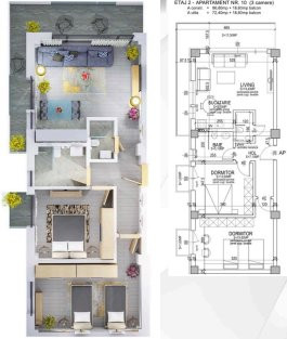 Apartament 3 camere-Pipera