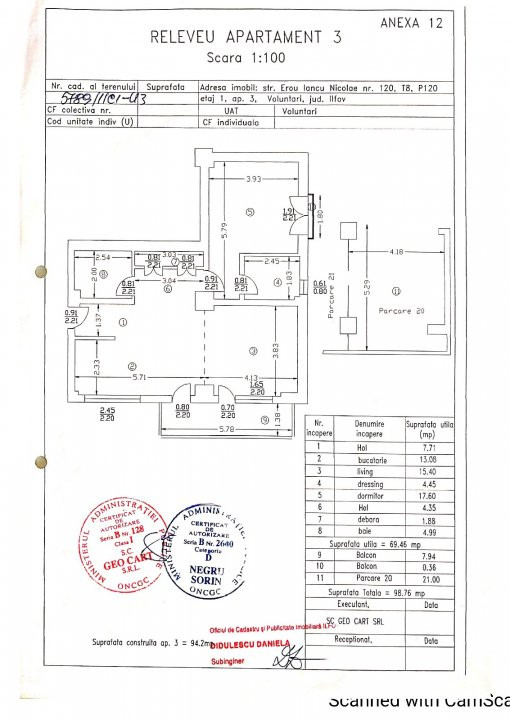 🏡 Apartament 2 camere, 78 mp – High Residence, str. Erou Iancu Nicolae, Pipera