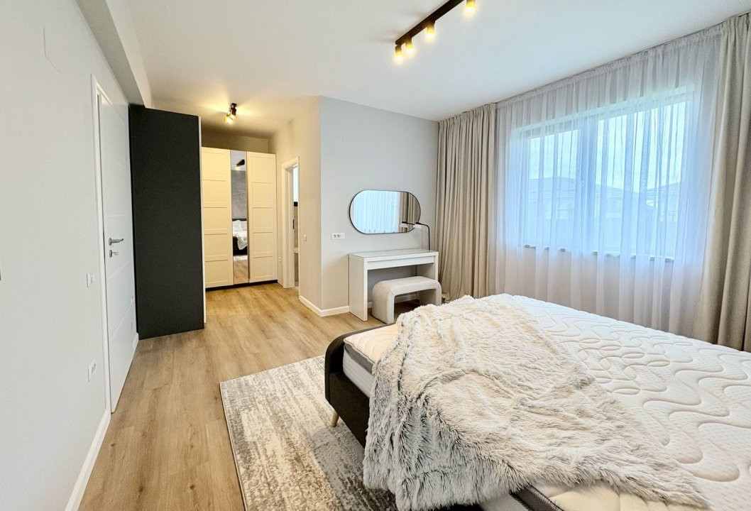 Casă nouă, parter, 4 camere și 2 băi, teren 510 mp