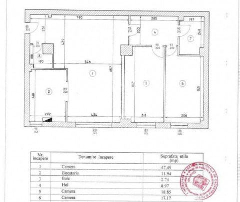 Apartament 3 camere || metrou Straulesti